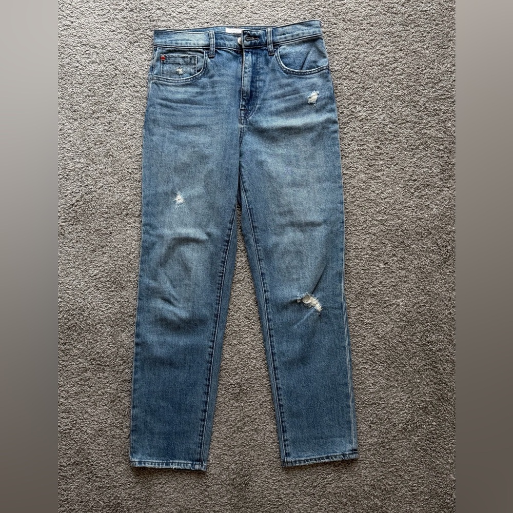 Hudson Jeans Kass High Rise Straight Leg Ankle, size 25